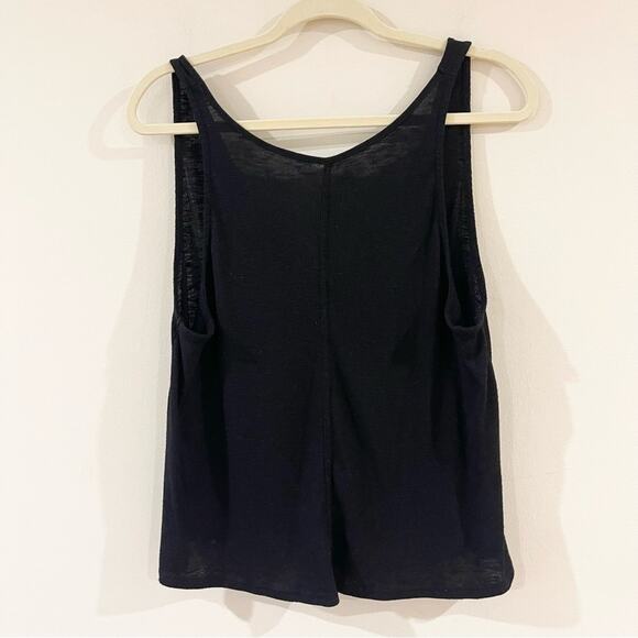 Free People Intimately Knit Tank Top Open Back Women’s size M Black - Picture 2 of 7